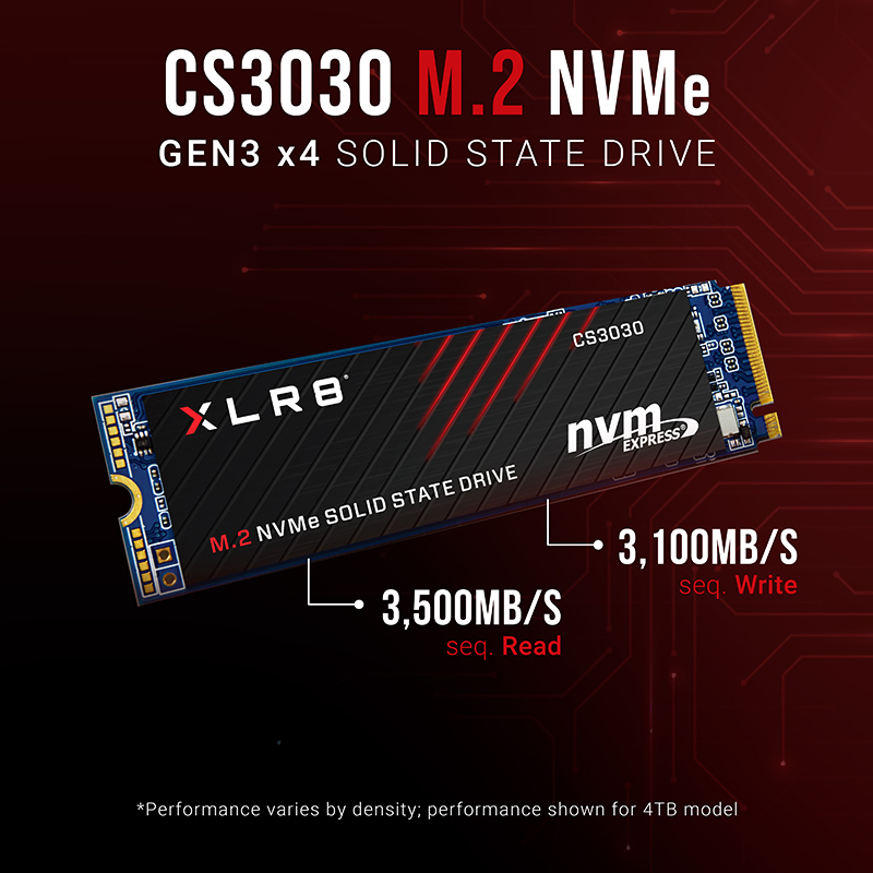 PNY XLR8 CS3030 1TB NVMe gen 3